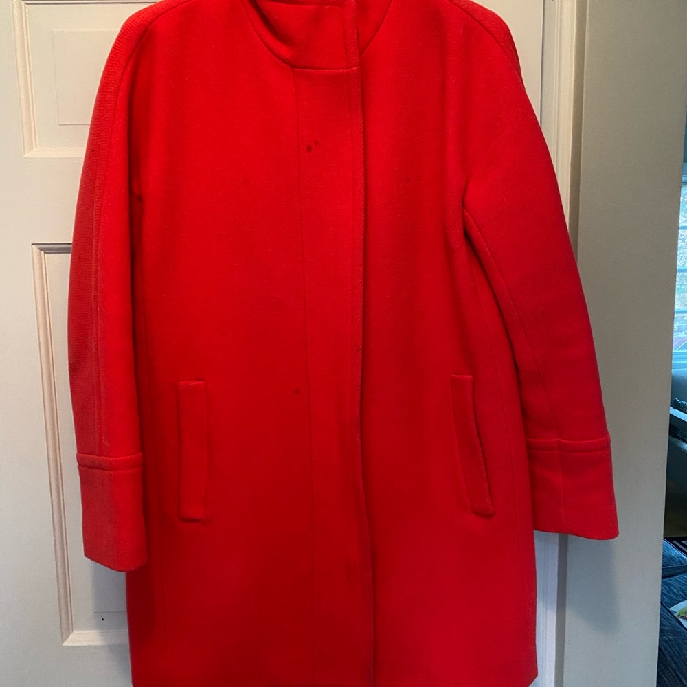 Bright Red J. Crew Coat